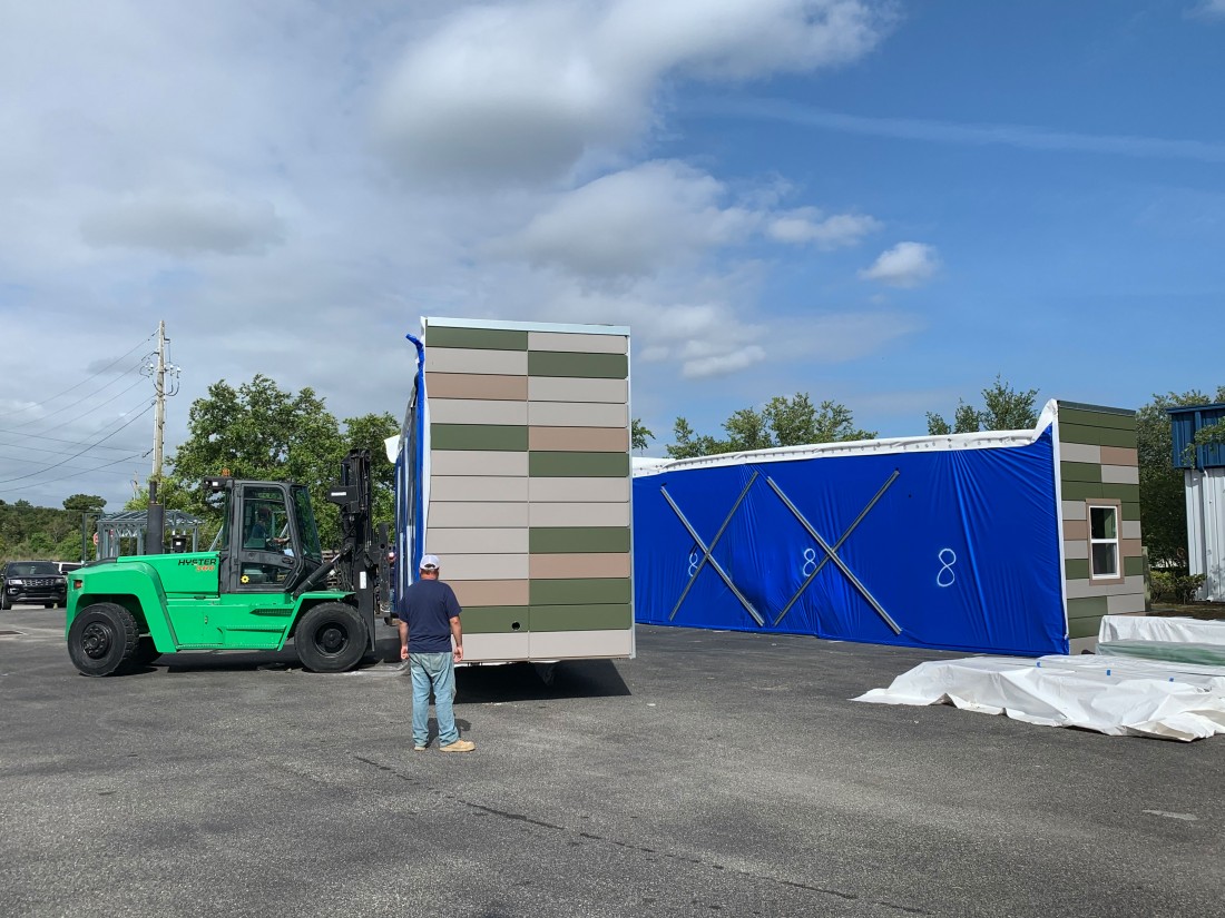 B4 Military Barracks, Powderly, Texas, CLADLOK Modular Panel System, Base4 Architects, Intellisteel