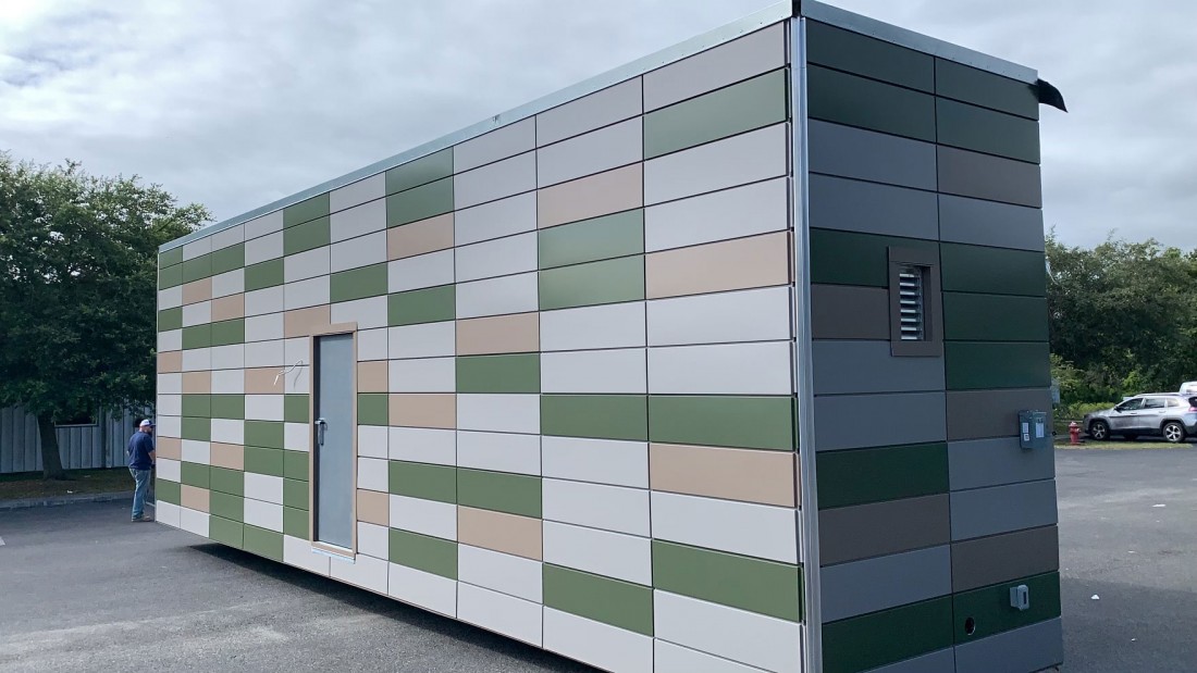 B4 Military Barracks, Powderly, Texas, CLADLOK Modular Panel System, Base4 Architects, Intellisteel