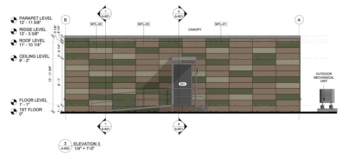 B4 Military Barracks, Powderly, Texas, CLADLOK Modular Panel System, Base4 Architects, Intellisteel