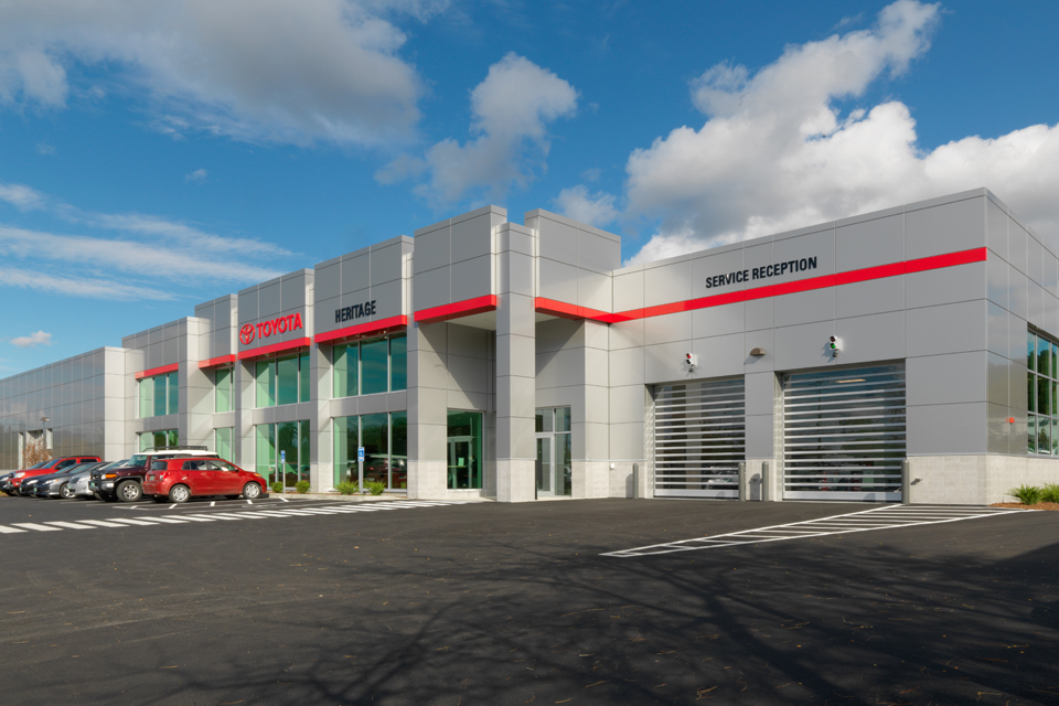 Heritage Automotive Group Toyota Sales Service Expansion, Vermont, Scott Partners Architecture, Engelberth Construction, Photography Susan Teare