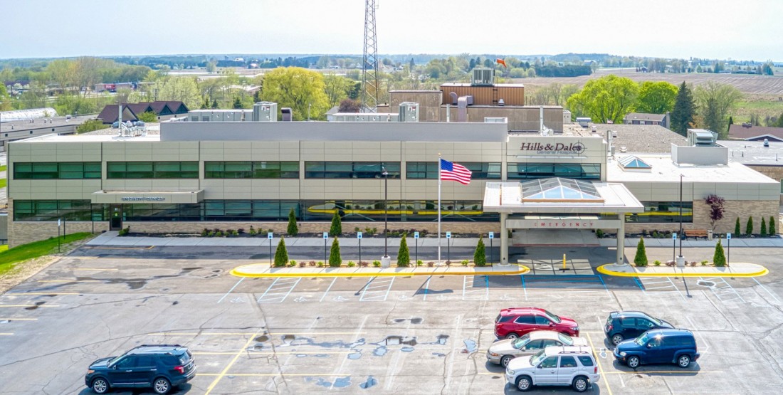 Hills Dale General Hospital, Cass City, Michigan, Ghafari Associates Architecture, Spence Brothers, CEI Materials, Photography Hills Dale General