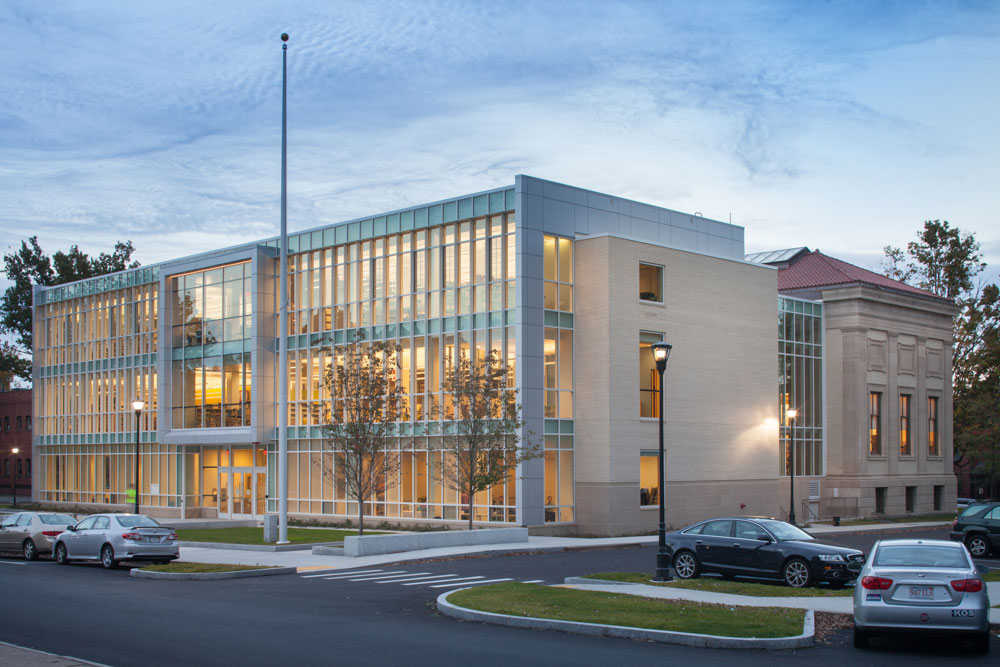 Holyoke Public Library, Massachusetts, Finegold Alexander Architects, Fontaine Brothers, Great Lakes Metal Panels, CEI Materials, R4000