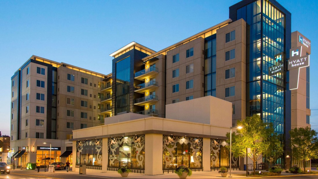 Hyatt House, Fairfax, Virginia, LK Architecture, HITT Contracting, CEI Materials, Photography Hyatt