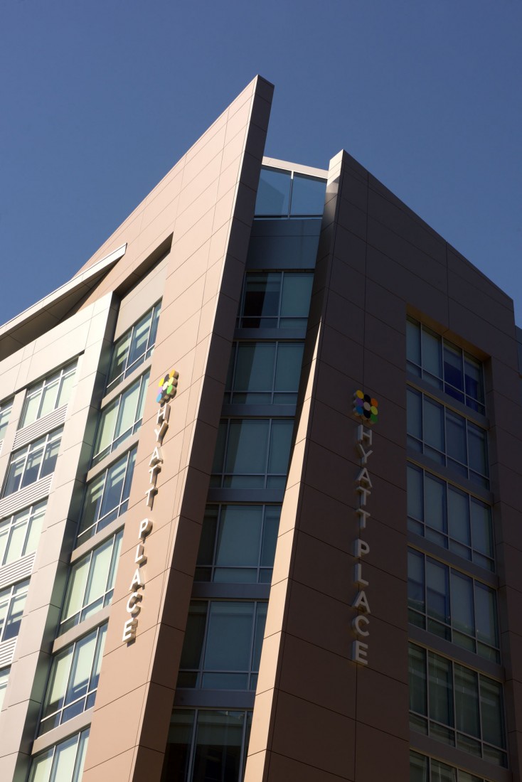 Hyatt Place Courthouse, Arlington, Virginia, WDG Arch, Gordon Greenberg Architecture, LEED Gold, CEI Materials R4000