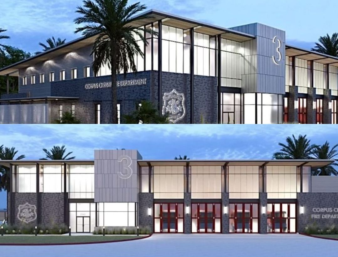 Corpus Fire Station in Corpus Christi, Texas, BRW Architects, Renderings, Weaver & Jacobs Constructors, Rain King, CEI Materials, CLADLOK MPS