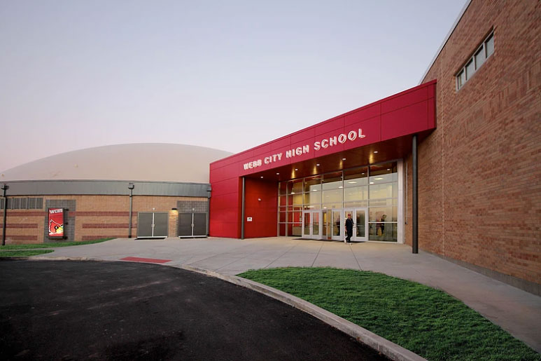 Webb City Highschool FEMA Dome, Incite Design Studio, Toth Associates, Dome Technology, SGH Inc, CEI Materials R4000, Photograph Incite Design Studio