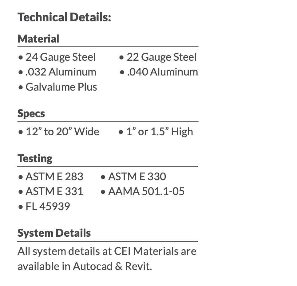 Ultra Panel Series - CEI Materials - Flush_Tech_Details