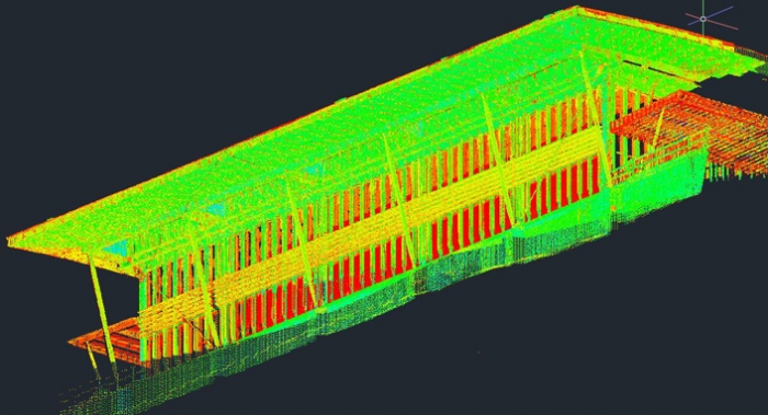 3D Laser Scanning Service - CEI Materials  - Gaylord_National_River_Ballroom_Point_Cloud_Before_(1)