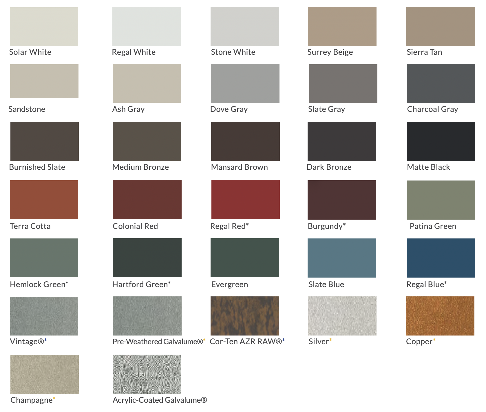 Ultra Panel Series - CEI Materials - Ultra_Panel_Colors